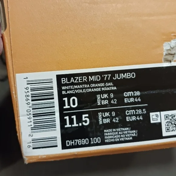 Nike Jumbo Blazer '77 Mid Shoes Size 10 Men/11.5 Women - Picture 7 of 10